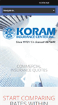Mobile Screenshot of koraminsurance.com
